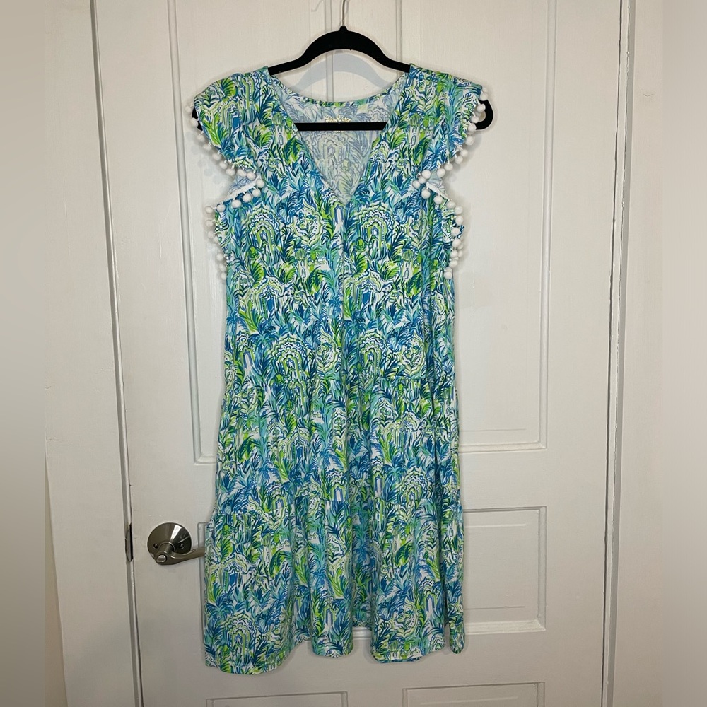 Lilly Pulitzer Lacie Swing Dress in Resprt White Out To Play Resortwear Preppy